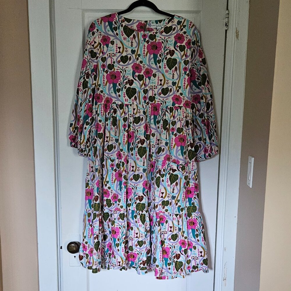 Birds of North America midi dress